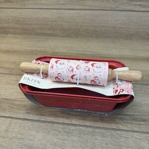 BKLYN Steel Co Holiday Mini Bakeware Gift Set Red Christmas Santa 3 Piece